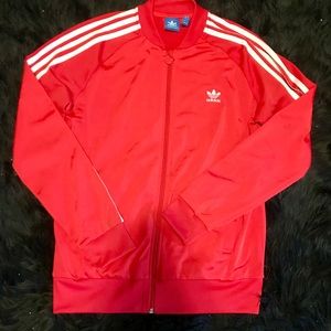 Red Adidas originals Track Top Jacket 🔥